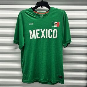 Retro Mitre Mexico Soccer Jersey Mexico National Team Sz Medium